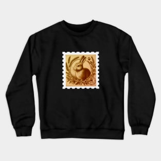 vintage rabbit stamp Crewneck Sweatshirt